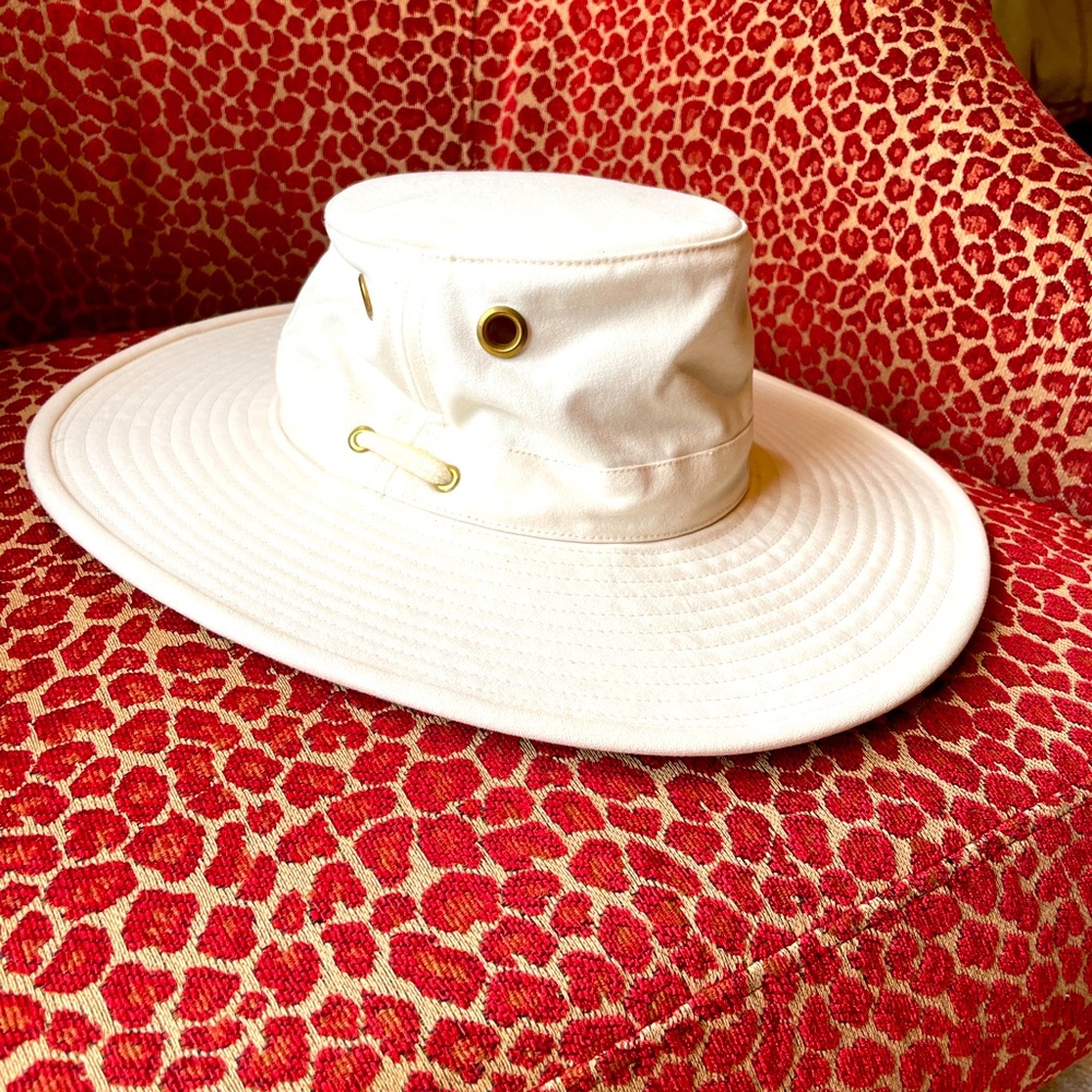 Famous Tilley Wide-Brimmed Sun Hat.